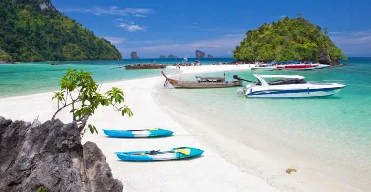 Four Island Tour with Thai Lunch By Long Tail Boat, Krabi