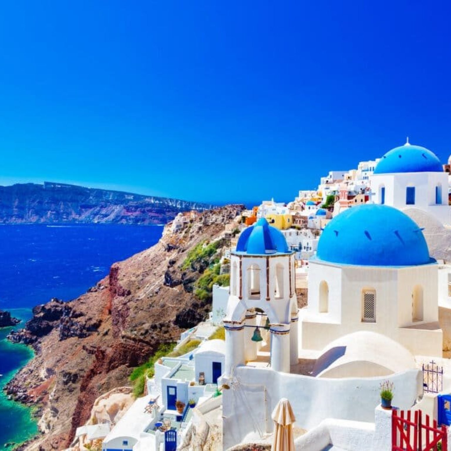 Santorini-dome-blue-Greece-europe