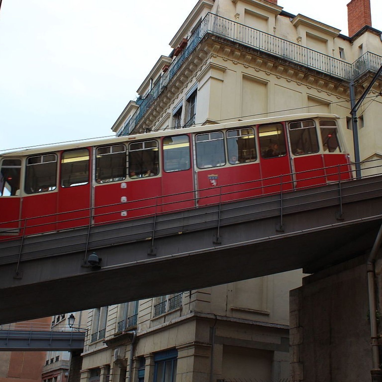 Fourviere-Funicular-cable-car-Notre Dame de Fourvière-Lyon-paris-france-europe