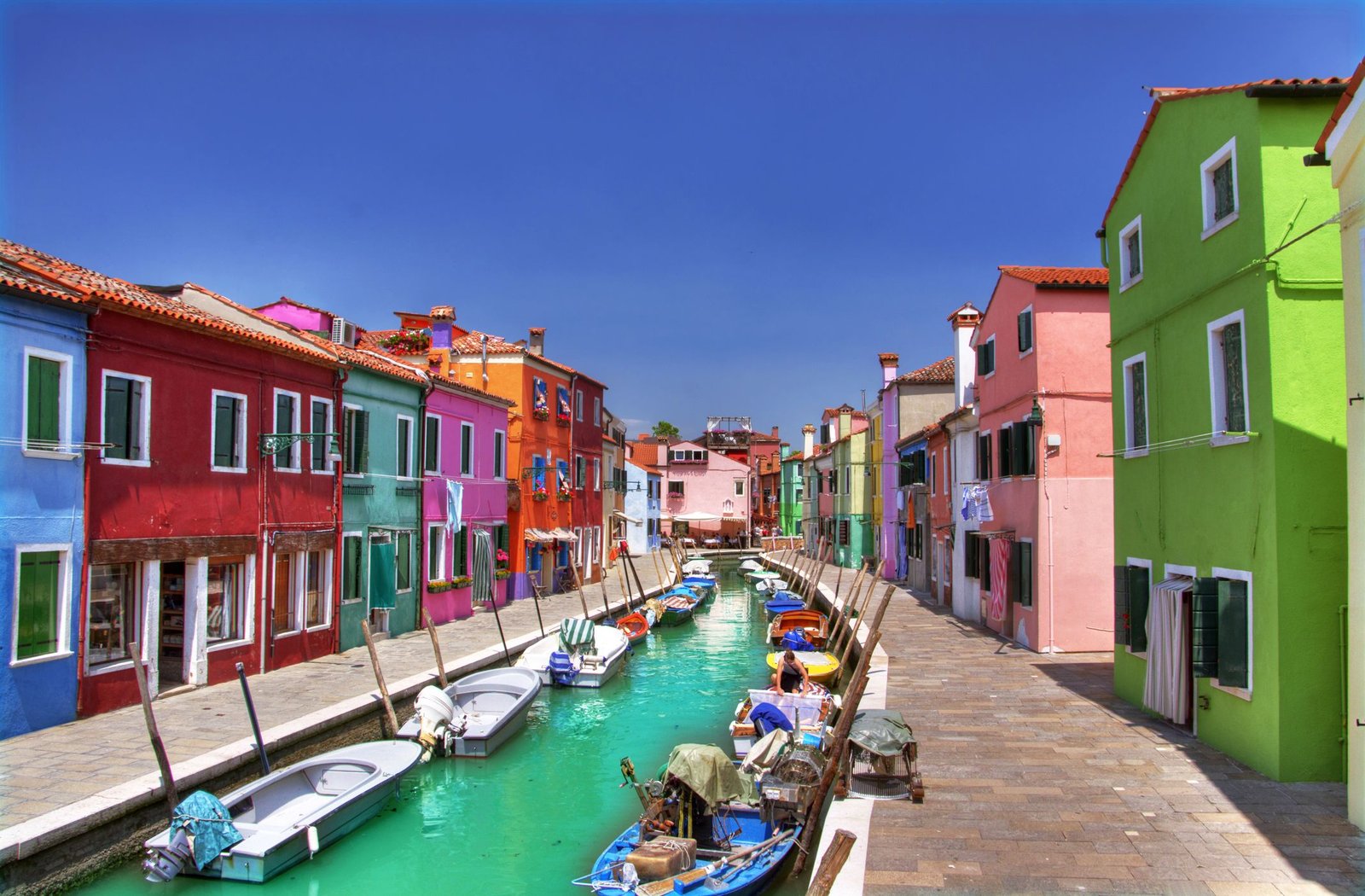 b) Burano Island, Venice 